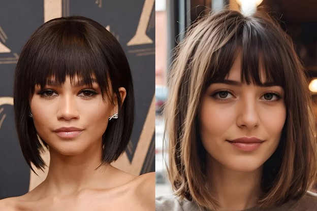 Bangs hairstyles long hair