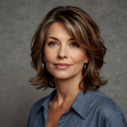 layered hairstyles for over 50