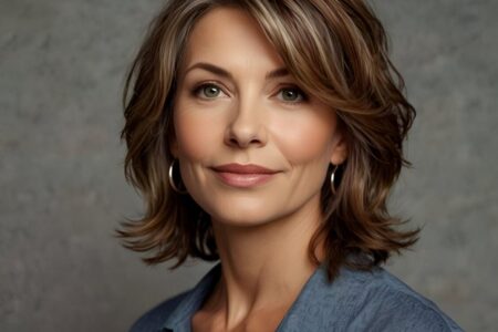 layered hairstyles for over 50