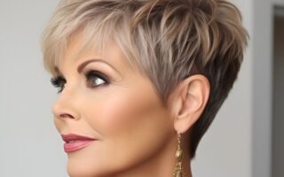 Short pixie cuts for older women