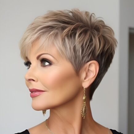 Short pixie cuts for older women