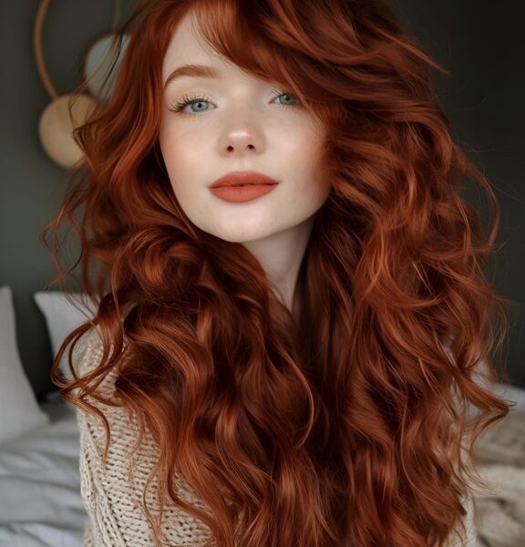 auburn hair