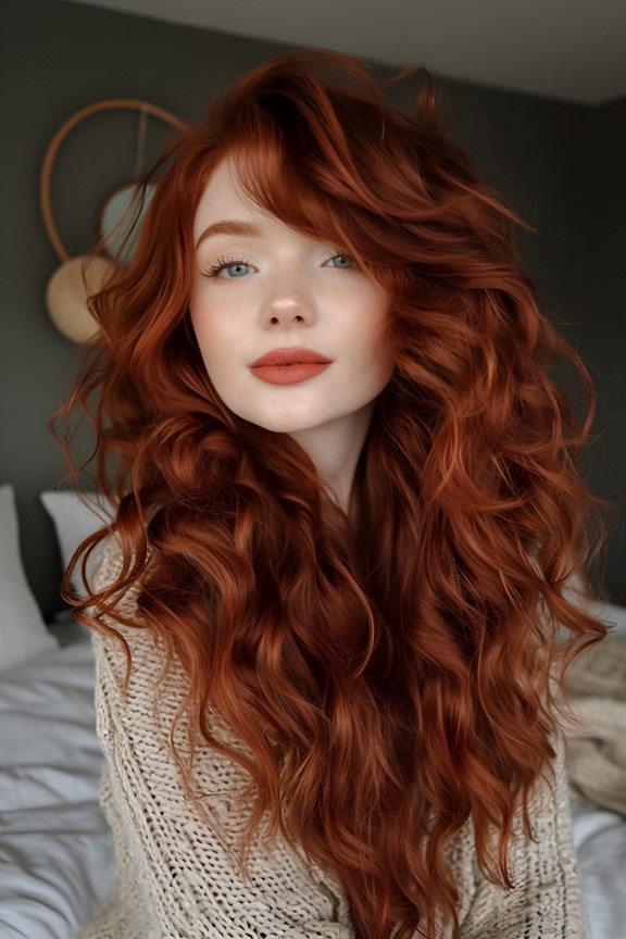 auburn hair