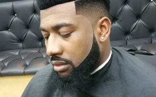 black mens haircut fade