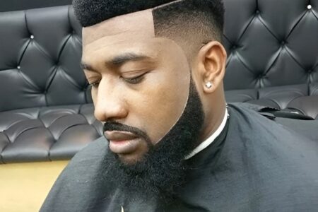 black mens haircut fade