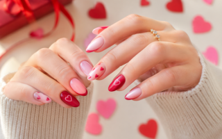 valentines nails